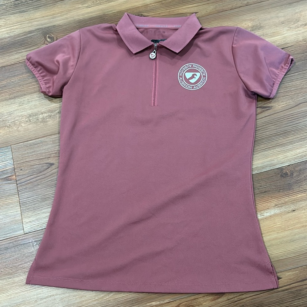 Aubrion equestrian riding shirt short sleeve youth L